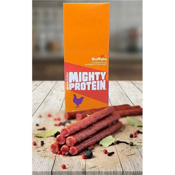 Maple Leaf Mighty Protein Buffalo Sticks 12x32g