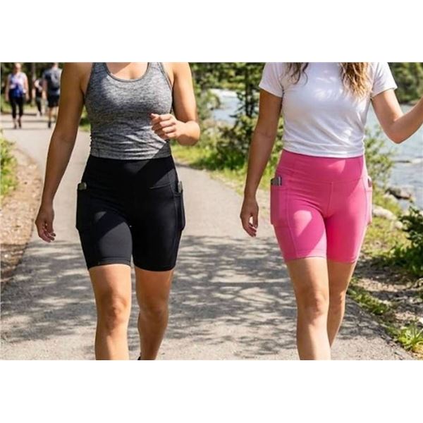Mondetta High-Rise Active Shorts XL Pink