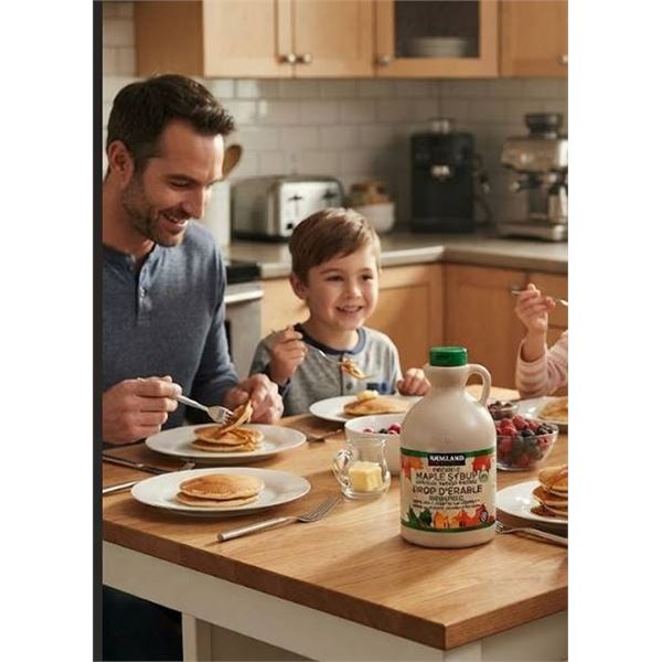 Kirkland Organic Maple Syrup 1L Bottle