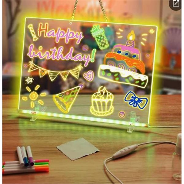 Fansi Acrylic Dry Erase LED Board Kit