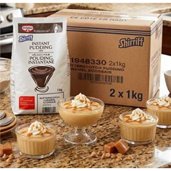 Shirriff Instant Butterscotch Pudding 2 x 1kg