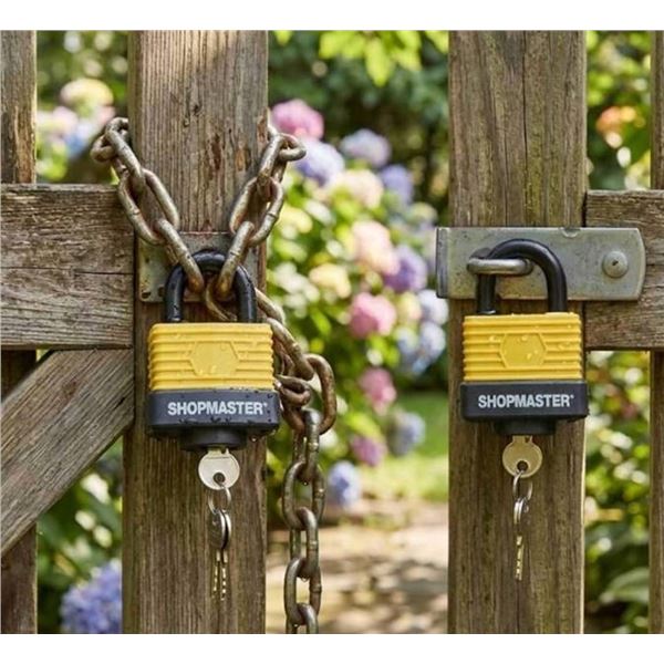 Shopmaster Weather Resistant Padlocks 2 Pack