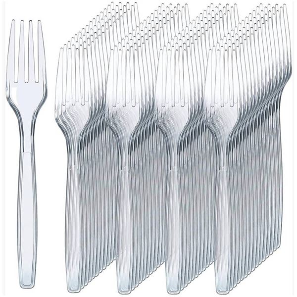 PRESTEE 300 Clear Plastic Forks