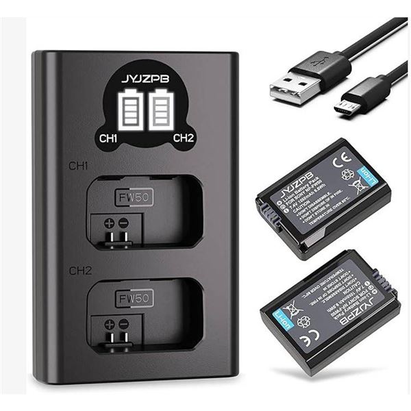 JVJZPB NP-FW50 Battery & Charger Set