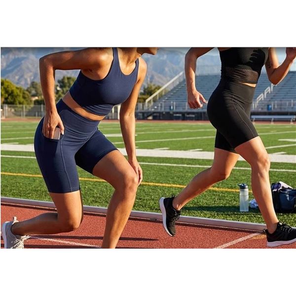 Mondetta High-Rise Active Shorts, Size L/G