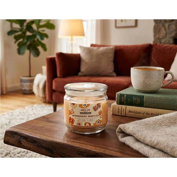 Candle-lite Homemade Waffles Candles, 2 Pack