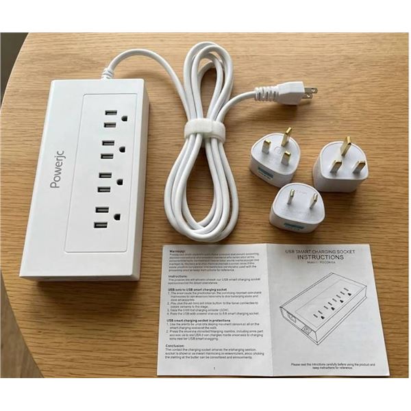 Powerjc USB Smart Charging Power Strip