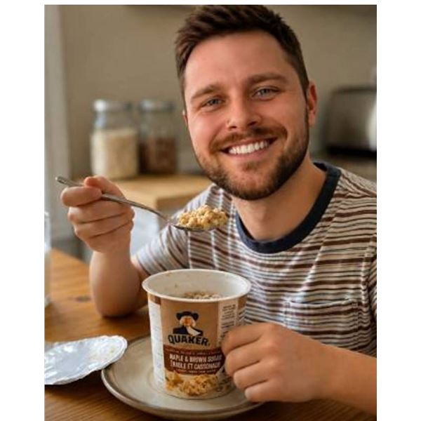 Quaker Oatmeal Maple & Brown Sugar 12 x 48g