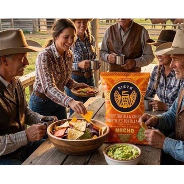 Siete Nacho Grain Free Tortilla Chips 12-Pack x 142g