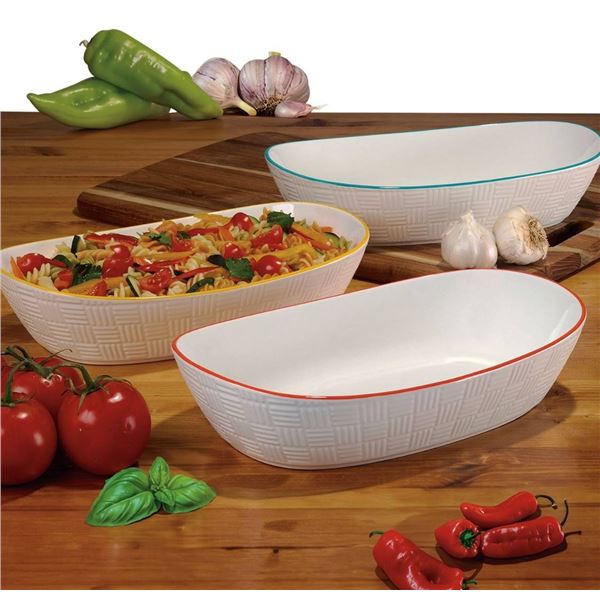 PorcelainÂ  Serving Bowls Set of 3