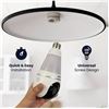 Image 1 : Lorex 2K Wi-Fi Smart Lightbulb Camera 2-Pack