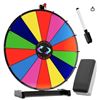 Image 1 : 18 Inch Heavy Duty Spinning Prize Wheel - 14 Slots Color Tabletop Roulette of Fortune - Spin the Whe