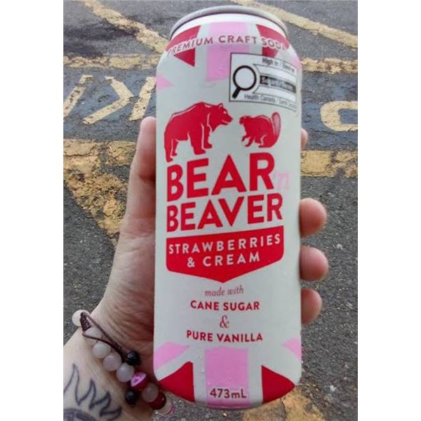 Bear 'n Beaver Strawberries & Cream Soda 12x473ml