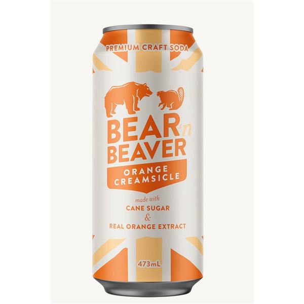 Bear 'n Beaver Orange Creamsicle 473ml Cans x 11