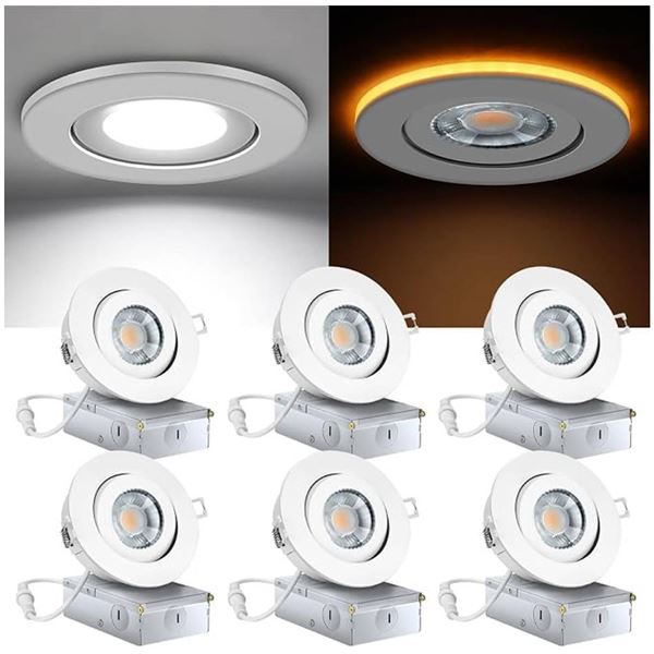 KnLnny Ware 4-Inch LED Recessed Light Set of 6