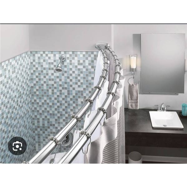 Moen Chrome Double Curved Shower Rod