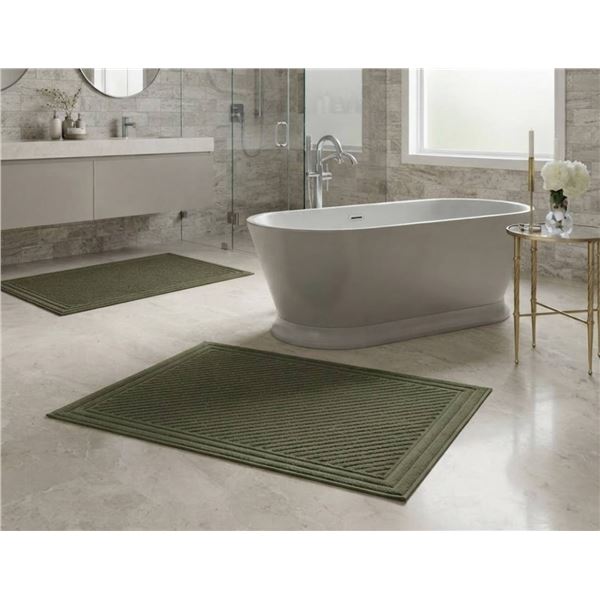 Lot of 2 - Riviera Home Cotton Woven Bath Mat