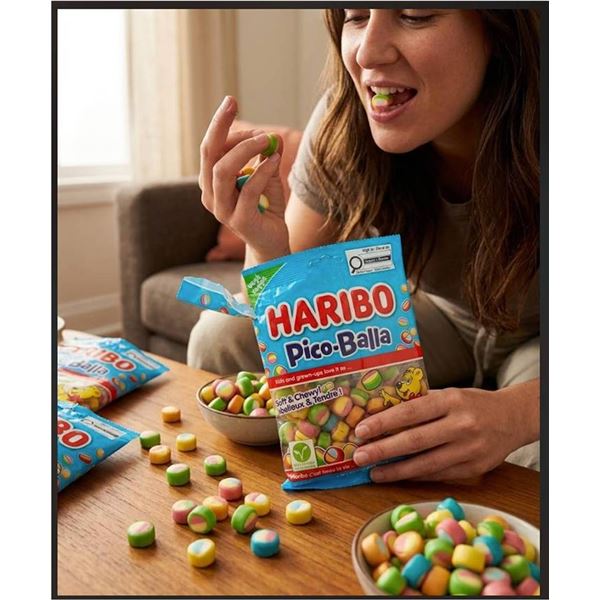 Haribo Pico-Balla Gummy Candies, 12 Bags x 175g