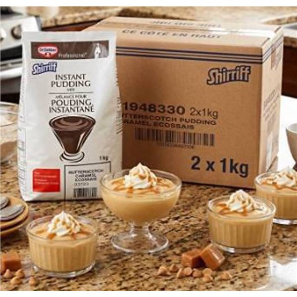 Shirriff Instant Butterscotch Pudding 2 x 1kg