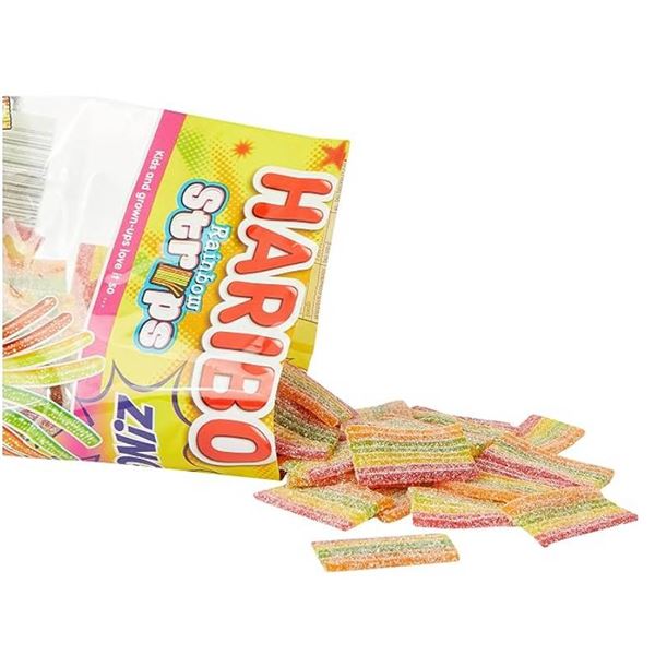 Haribo Sour Rainbow Strips Z!NG 12 x 170g Packs