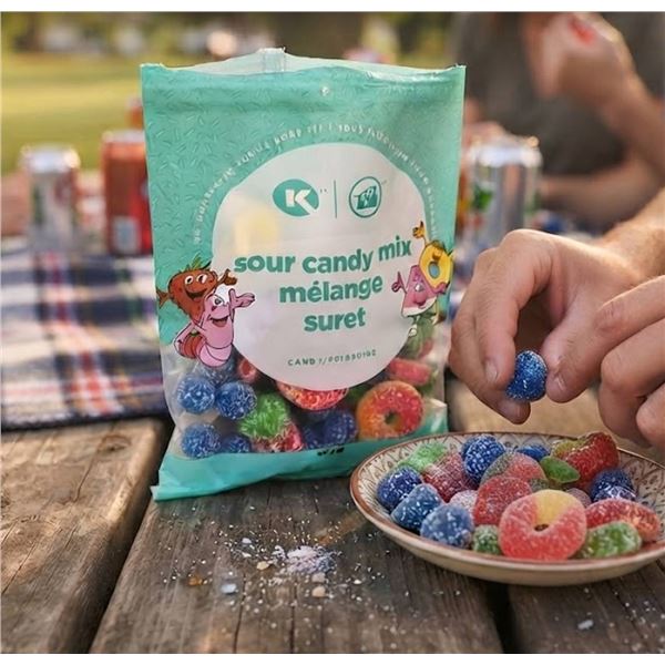 Lot of 12 - Circle K Sour Candy Mix 140g Bag