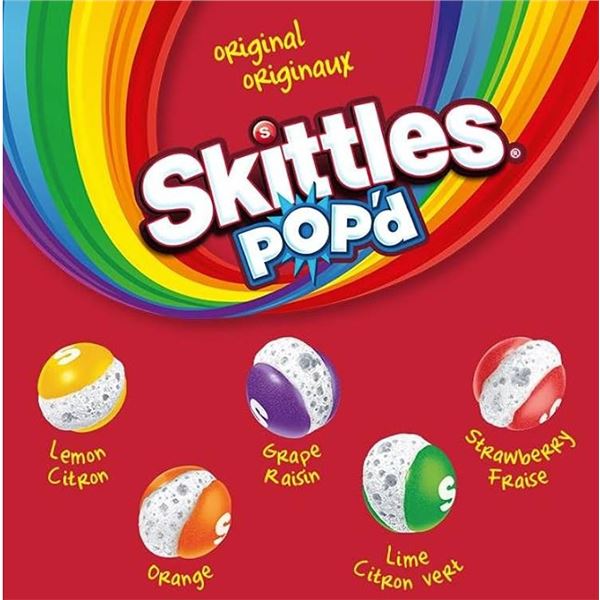 Lot of 8 Skittles PoP'd Freeze Dried Candy 155g