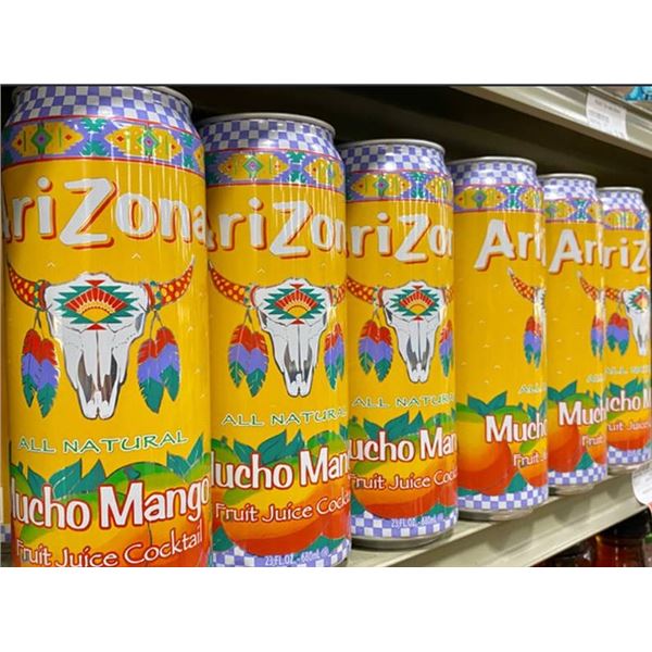 Lot ofÂ  23 - AriZona Mucho Mango 680ml Can