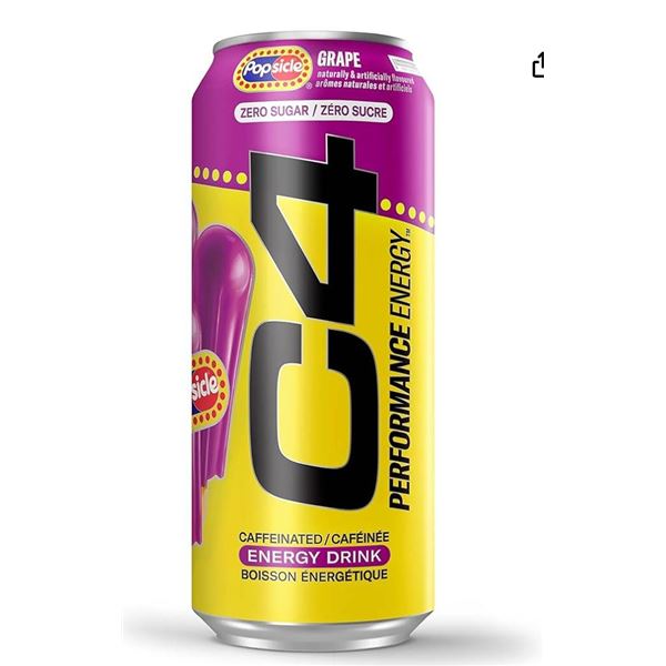 C4 Performance Energy Grape 473ml Can x 10