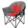 Image 1 : REALEAD Heated Camping Chair GreyÂ  with Power Bank,