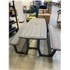 Image 2 : Lifetime Outdoor Picnic Table Bench Set