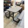 Image 4 : Lifetime Outdoor Picnic Table Bench Set
