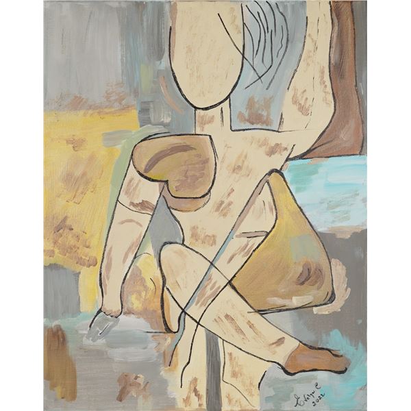 Evelyn E (21st Century), 'Untitled Abstract Figure', (Signed)