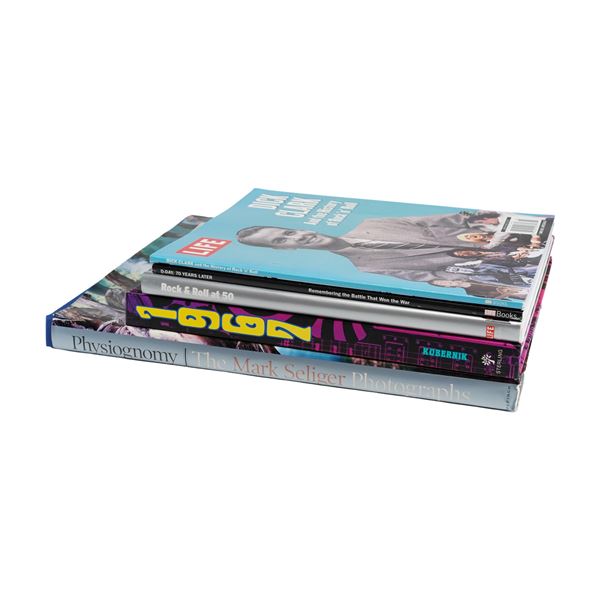 Assortment of Five Music and History Hardcover and Softcover Books and Magazines