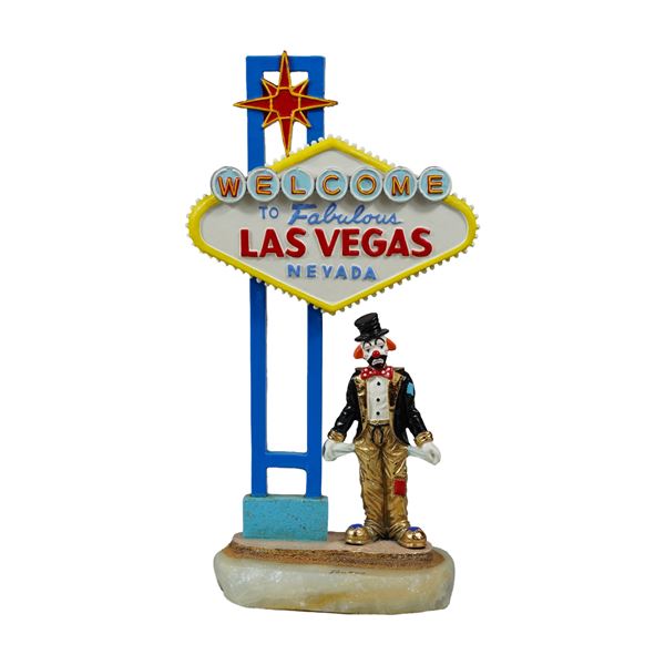 Ron Lee Signed and Numbered Las Vegas Clown Sculpture