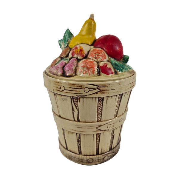 McCoy Pottery Ceramic Fruit Basket Jar