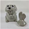 Image 4 : McCoy Pottery Gray Ceramic Rabbit Cookie Jar