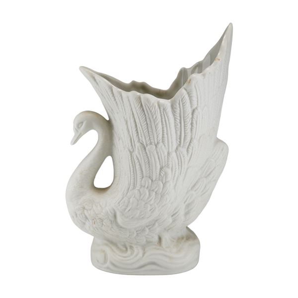 Portmeirion Parian Ware Heritage Collection Swan Vase