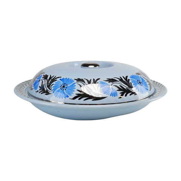2pc Wedgwood Earthenware Covered Breakfast Platter, Lavender