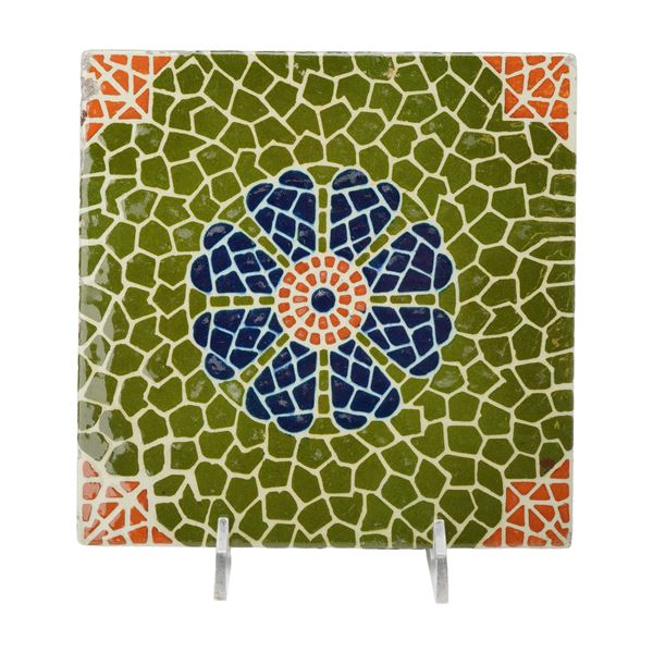 Josiah Wedgwood and Sons Faux Mosaic Glazed Patent Impressed Tile
