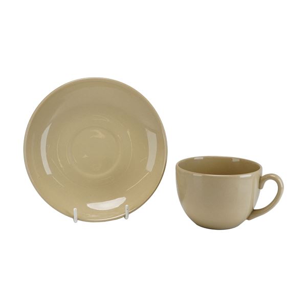 Wedgwood Etruria Drabware Cup and Saucer Set