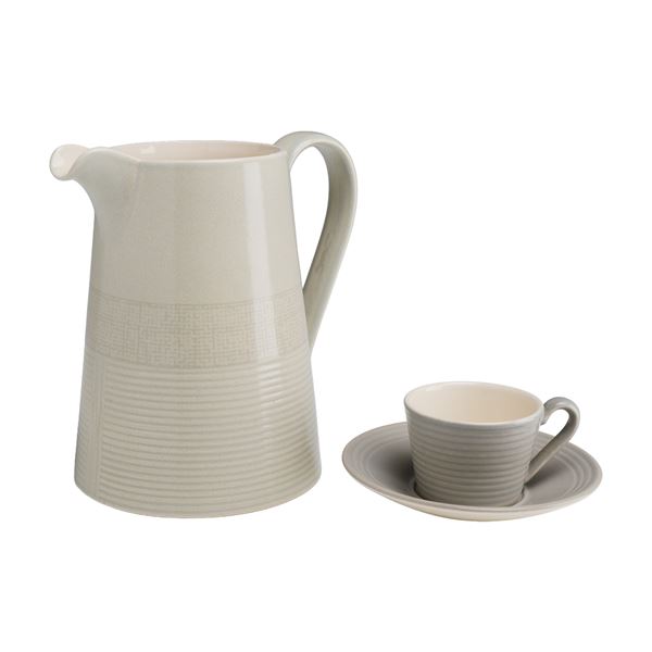 A Trio of Wedgwood Paul Costelloe Limestone Pattern Stoneware Tableware Items