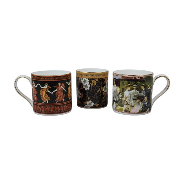 Three Wedgwood Bone China Decorative Mugs