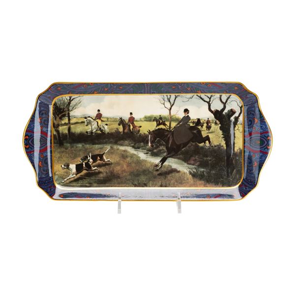 Wedgwood for Ralph Lauren Berkshire Hunt Pattern Bone China Sandwich Tray