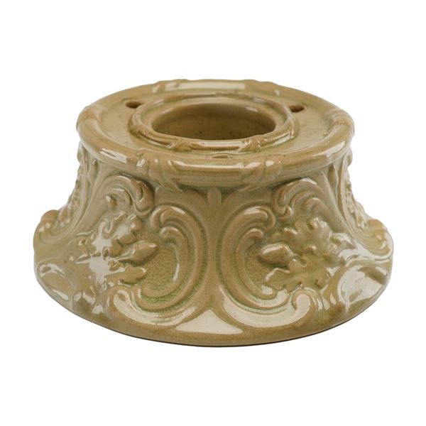 Wedgwood Victorian Majolica Glazed Ceramic Candleholder