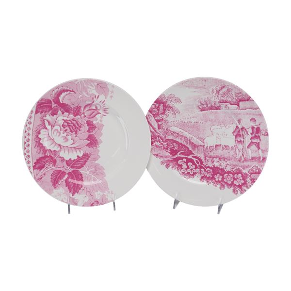 Pair of Wedgwood Robert Dawson After Landscape Bone China Plates