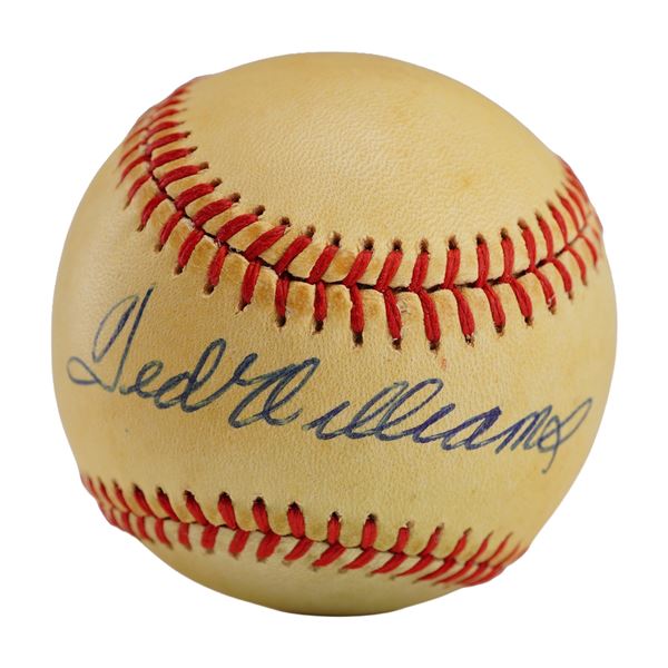 Ted Williams Signed Rawlings Official American League Baseball, PSA Authenticated