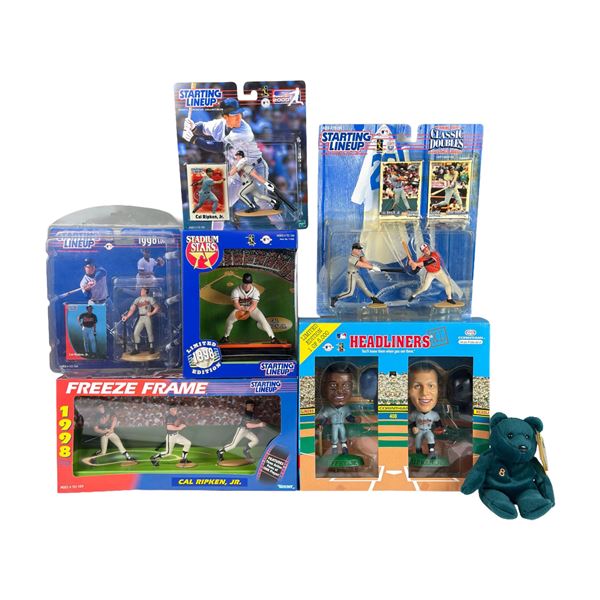 7pc Boxed Baseball Figurines and Bamm Beano's