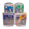Image 1 : 4pc Kenner Starting Lineup Sports Action Figures Including Cal Ripken Jr., Peyton Manning, and Sammy