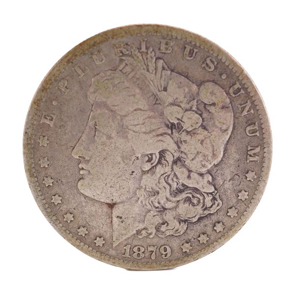 1879 U.S. Morgan Dollar 90% Silver Coin, Circulated