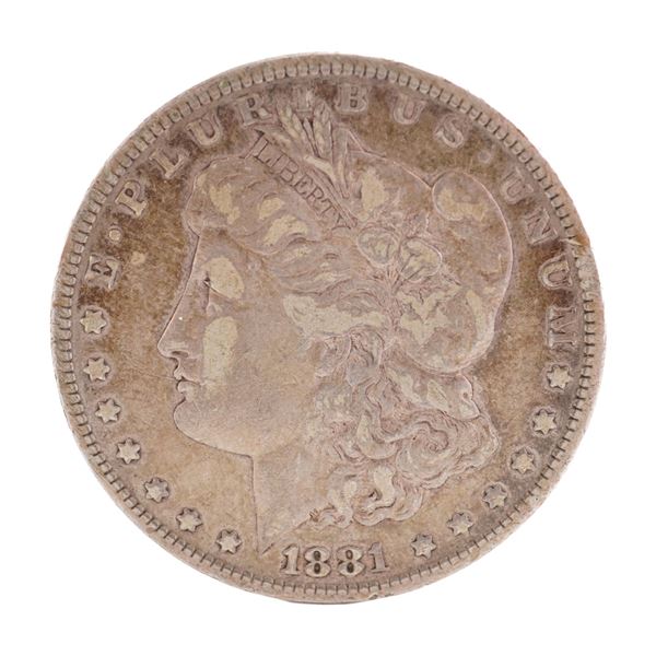 1881 U.S. Morgan Dollar 90% Silver Coin, Circulated